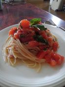 トマトの冷製パスタ