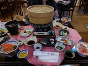 旅館の夕食は豪華