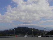 道の駅富士川楽座からの富士山
