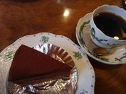 ブラジルスペシャルコーヒーとチョコレートケーキ