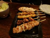 焼き鳥で打ち上げだー！