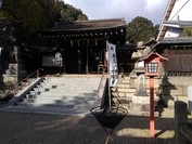 離宮八幡宮べ初詣